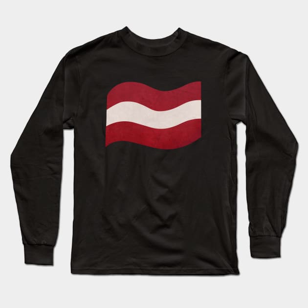 The flag of Latvia Long Sleeve T-Shirt by Purrfect